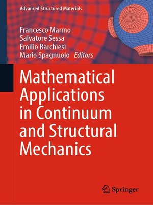 cover image of Mathematical Applications in Continuum and Structural Mechanics